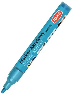 Marker akrylowy Toma metaliczny jasnoniebieski