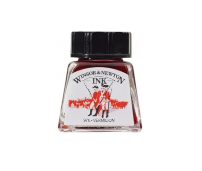 Tusz Rysunkowy Winsor & Newton Vermilion 970