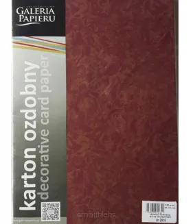 Karton Ozdobny Róże Bordowy 250g Galeria Papieru 202916