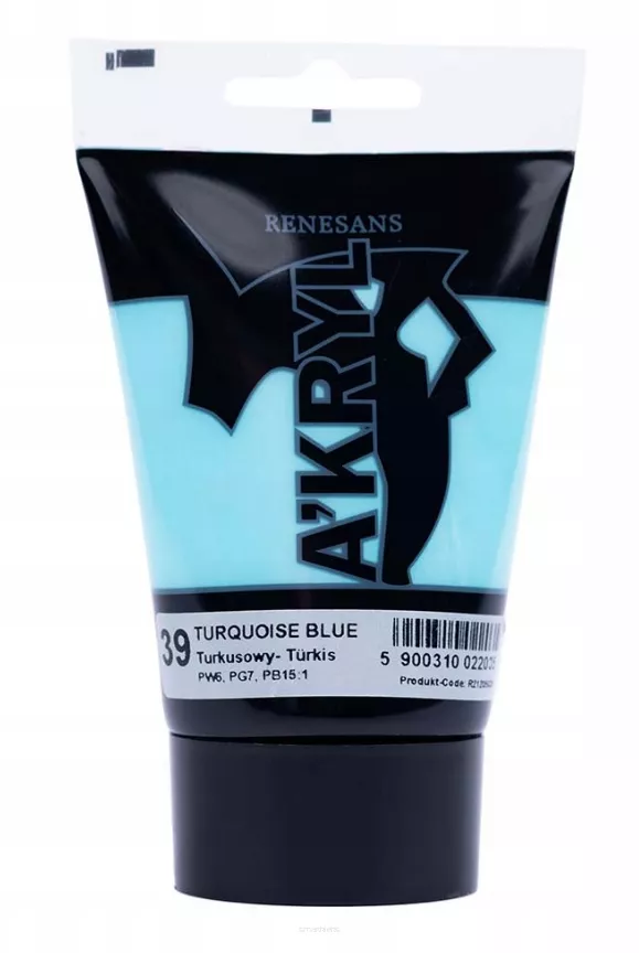 Farba Akrylowa Renesans 100ml 39 Turkusowy smartkleks.pl