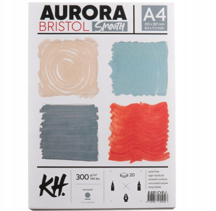 Papier Artystyczny Aurora Bristol Smooth 300g/m2 A4
