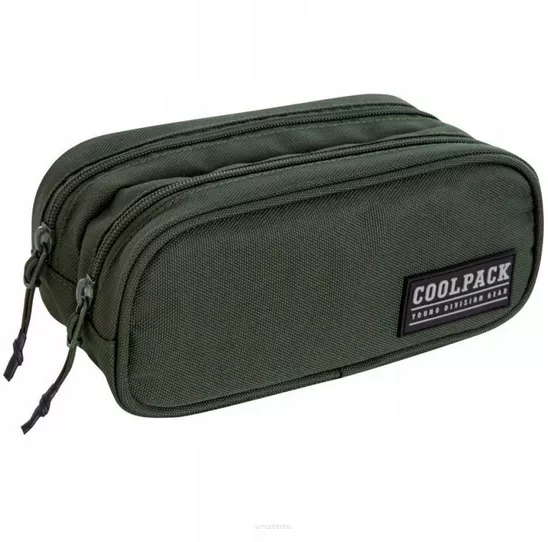 Piórnik Dwukomorowy Bez Wyposażenia CoolPack Clever Green