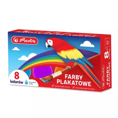 Farby plakatowe Herlitz 8 kolorów