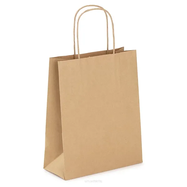 Torba papierowa brązowa 180/80/225 skręcany uchwyt