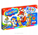 Kredki świecowe Bambino w metalowym pudełku 24 kolory