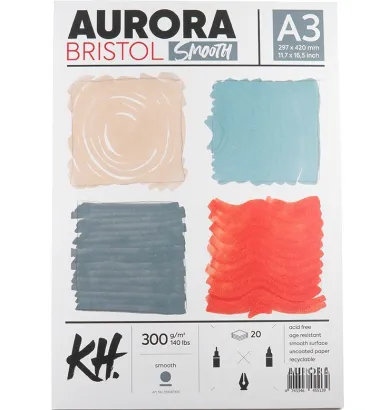 Papier Artystyczny Aurora Bristol Smooth 300g/m2 A3