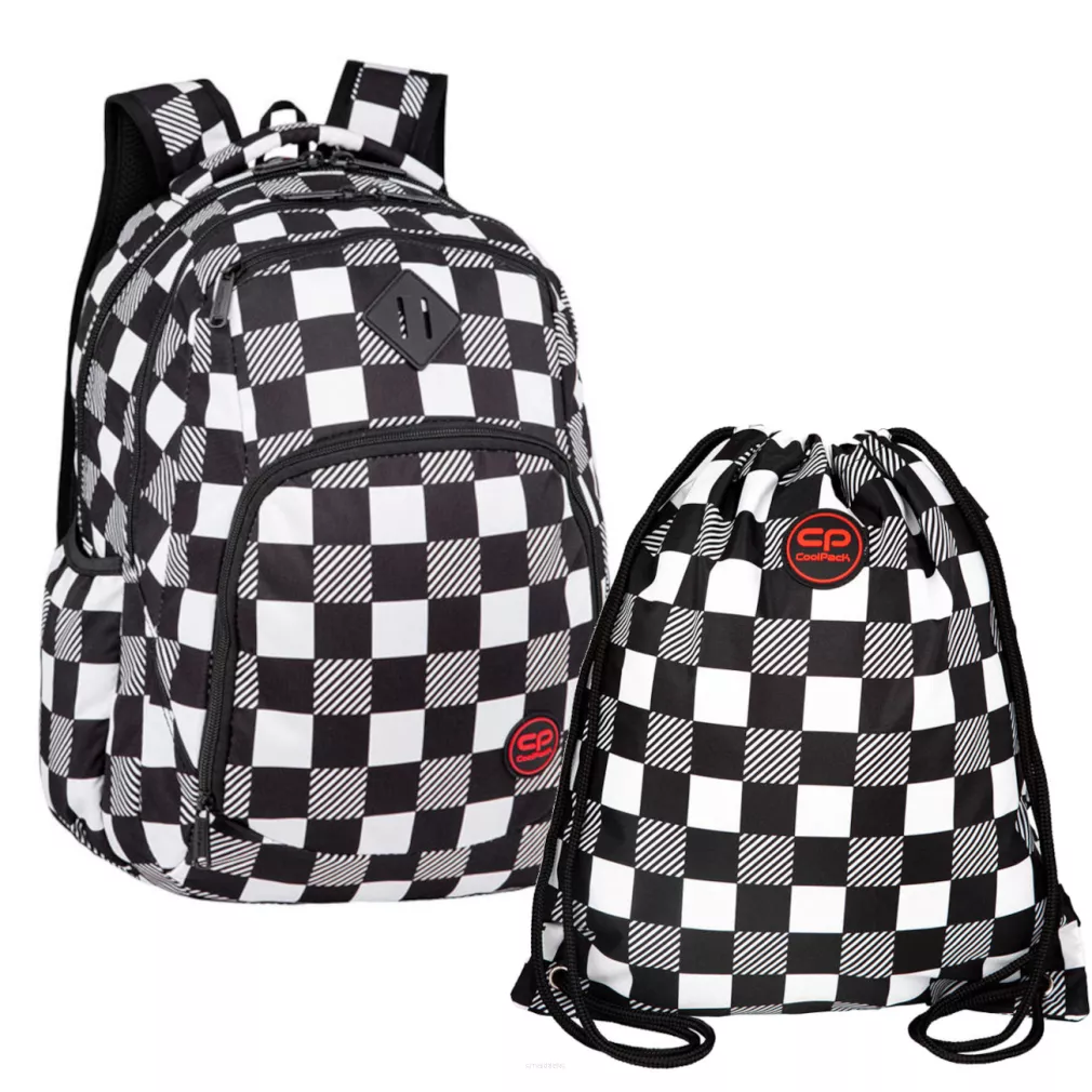 Plecak MŁODZIEŻOWY SZKOLNY CoolPack Break Checkers z Workiem