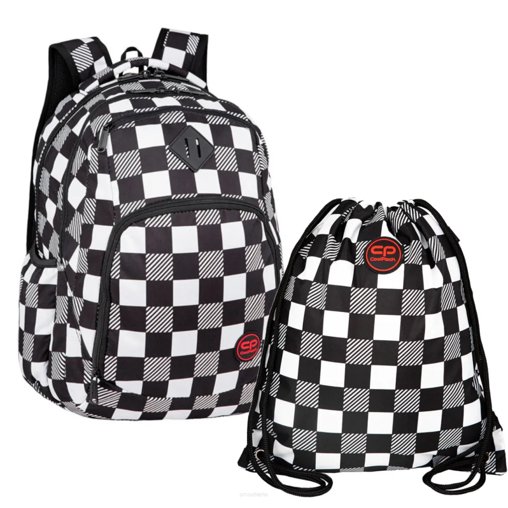 Plecak MŁODZIEŻOWY SZKOLNY CoolPack Break Checkers z Workiem