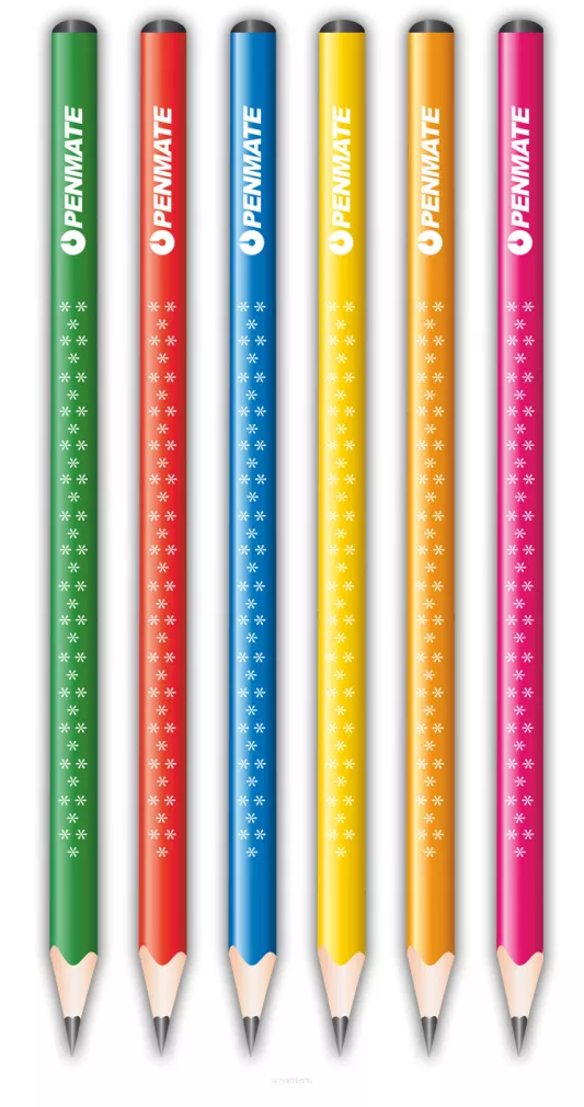 Ołówek Trójkątny Neonowy Penmate smartkleks.pl