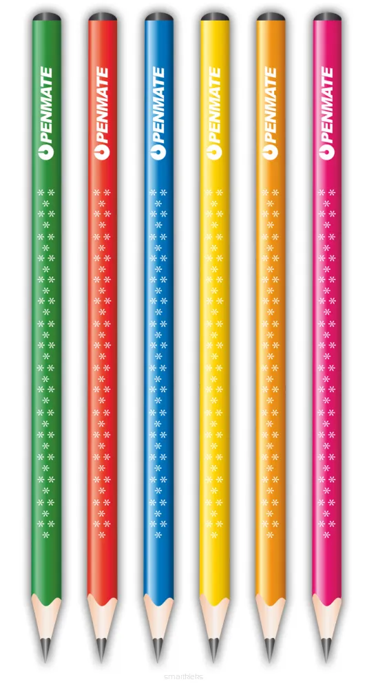 Ołówek Trójkątny Neonowy Penmate smartkleks.pl