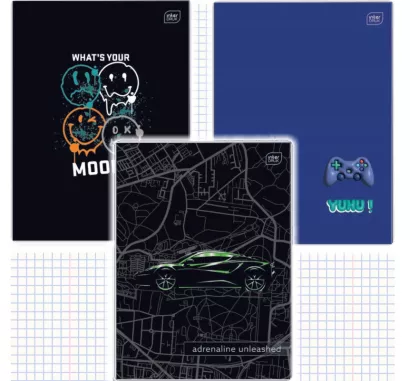 Zeszyt A4 Krata 32 kartki Mix Interdruk