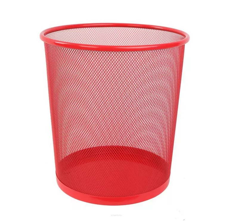 Kosz Okrągły Metalowy Net L5002 Red