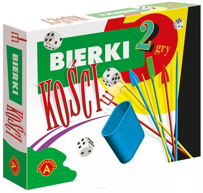 Gra planszowa Alexander Bierki i kości 2 w 1