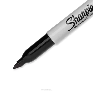 12 x Marker Budowlany Permanentny Sharpie Fine Pisak Szybkoschnący Czarny smartkleks.pl