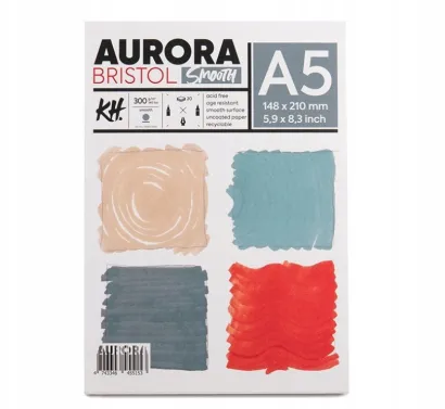 Papier Artystyczny Aurora Bristol Smooth 300g/m2 A5