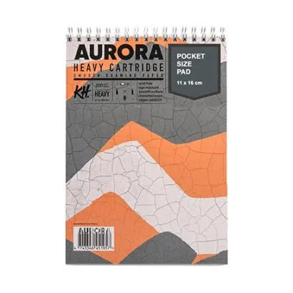 Blok na spirali Heavy Cartridge Aurora 11 x 16 cm, 25 ark.