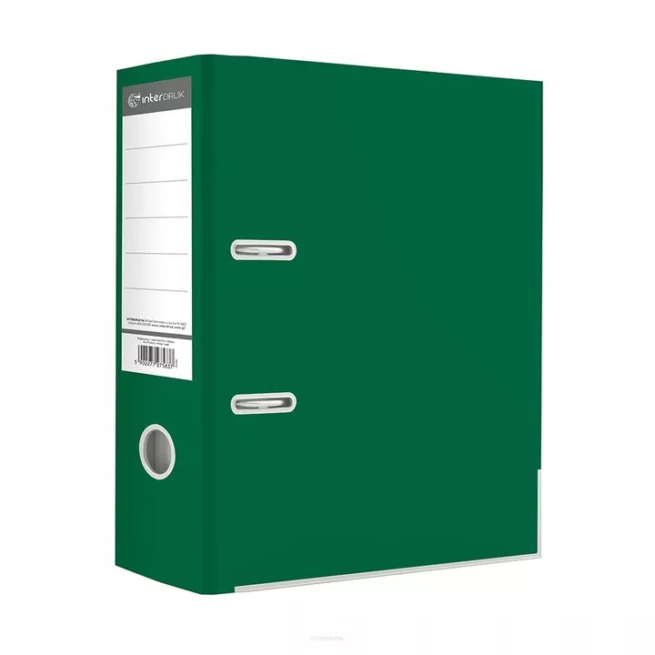 Segregator  A4 75mm Zielony Interdruk   SmartKleks.pl