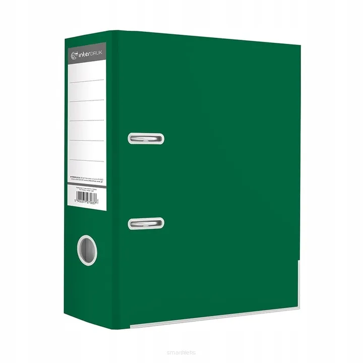 Segregator  A4 75mm Zielony Interdruk   SmartKleks.pl