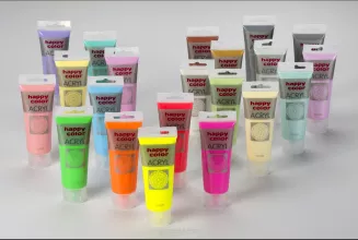 Farba Akrylowa Happy Color 75ml Niebieski Perłowy (Metalik) 313