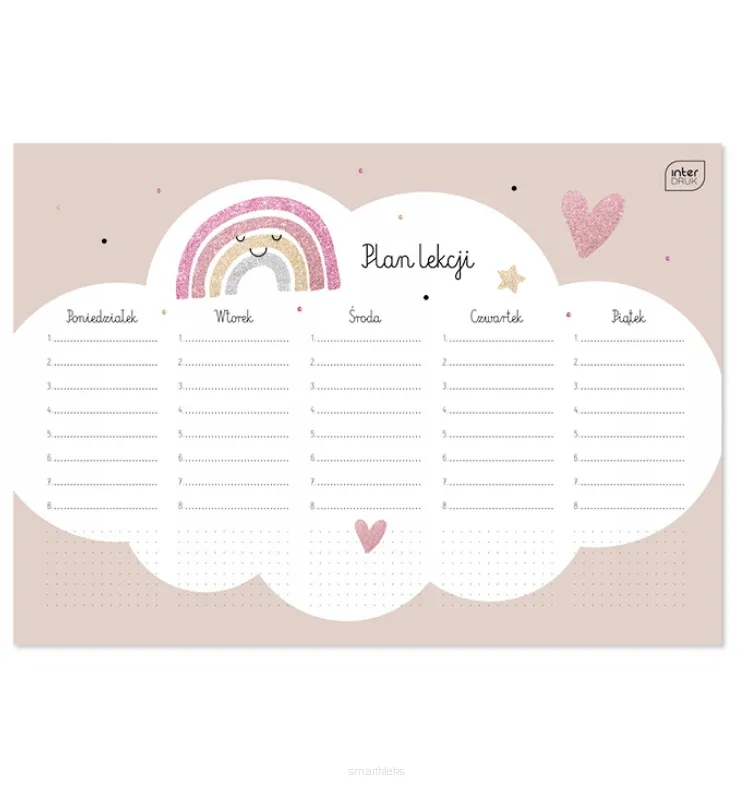 Plan Lekcji Glitter A4 Interdruk 