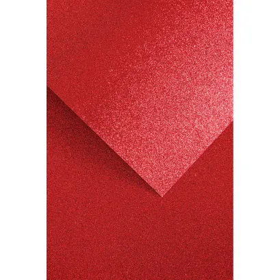 Karton Ozdobny Brokatowy Czerwony Galeria Papieru 1 Arkusz