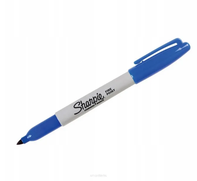 Marker Permanentny Sharpie Fine Pisak Szybkoschnący Blue smartkleks.pl