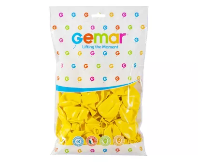 Balony 100 sztuk Pastelowe Żółte Gemar