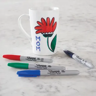Marker Permanentny Sharpie Fine Pisak Szybkoschnący Red smartkleks.pl
