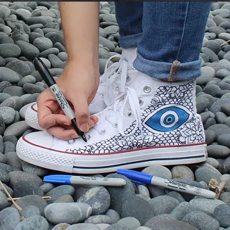 Marker Permanentny Sharpie Fine Pisak Szybkoschnący Red smartkleks.pl