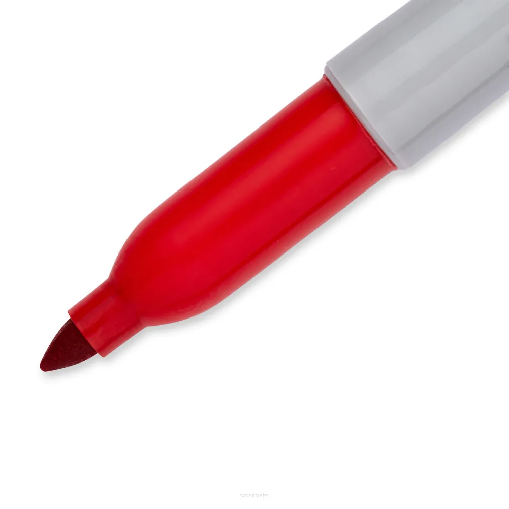 Marker Permanentny Sharpie Fine Pisak Szybkoschnący Red smartkleks.pl