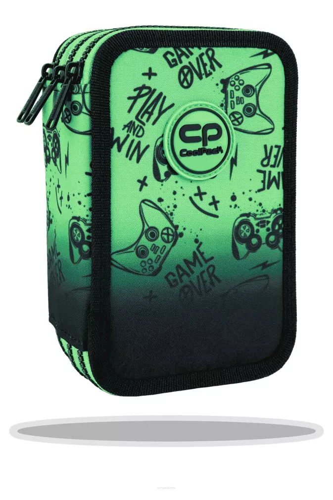 Piórnik potrójny z wyposażeniem Jumper 3 COOLPACK, Game Over Gradient