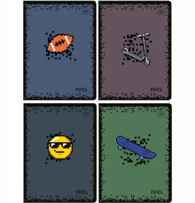 Zeszyt A5 Kratka 16 Kartkowy UV Pixel Interdruk