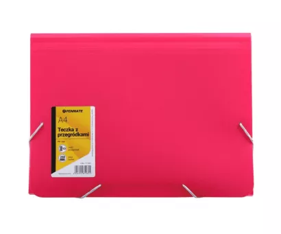 Aktówka Z Przegródkami A4 Różowa Penmate