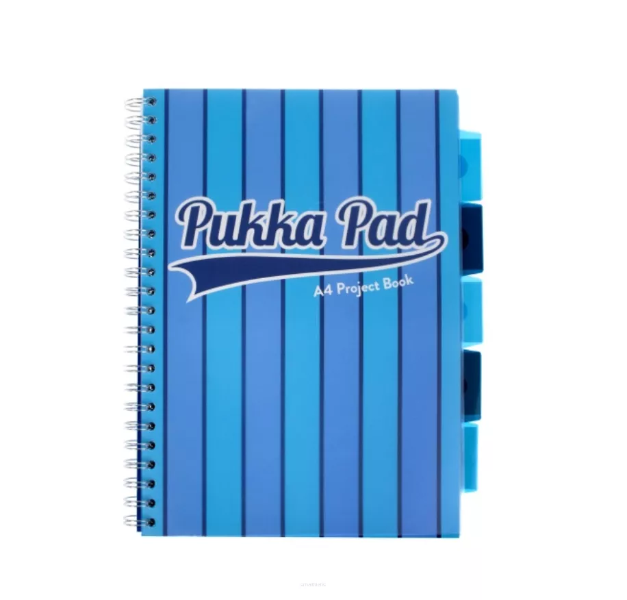 Kołozeszyt  A4/200 Kratka Przekładki Pukka Pad Niebieski