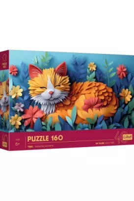 Puzzle z efektem 3D Trefl 160 elementów - Kotek