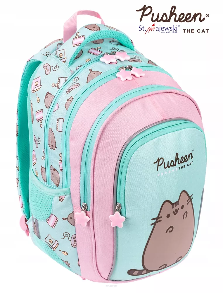 Plecak Szkolny Wielokomorowy Pusheen Mint 22l St. Majewski  SmartKleks.pl