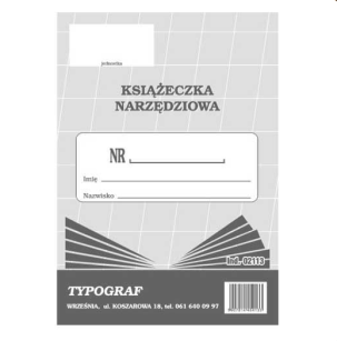 Książeczka Narzędziowa Typograf 02113