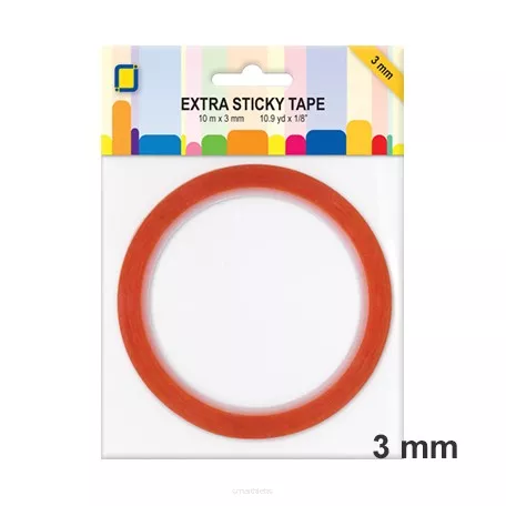 Taśma dwustronna Extra Sticky, 3 mm x 10 m