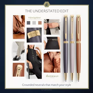 Długopis Waterman Hémisphère Understated Copper Red M GT