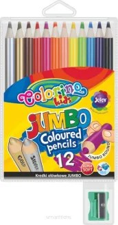 Kredki ołówkowe okrągłe Jumbo Colorino 12 kolorów