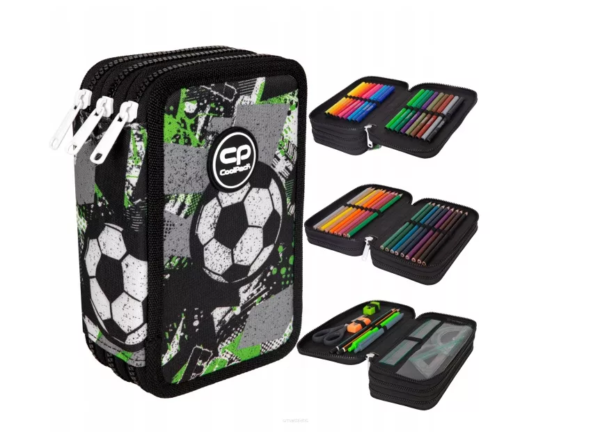 Piórnik Trzyczęściowy z Wyposażeniem CoolPack Jumper 3 Let's Gol smartkleks.pl