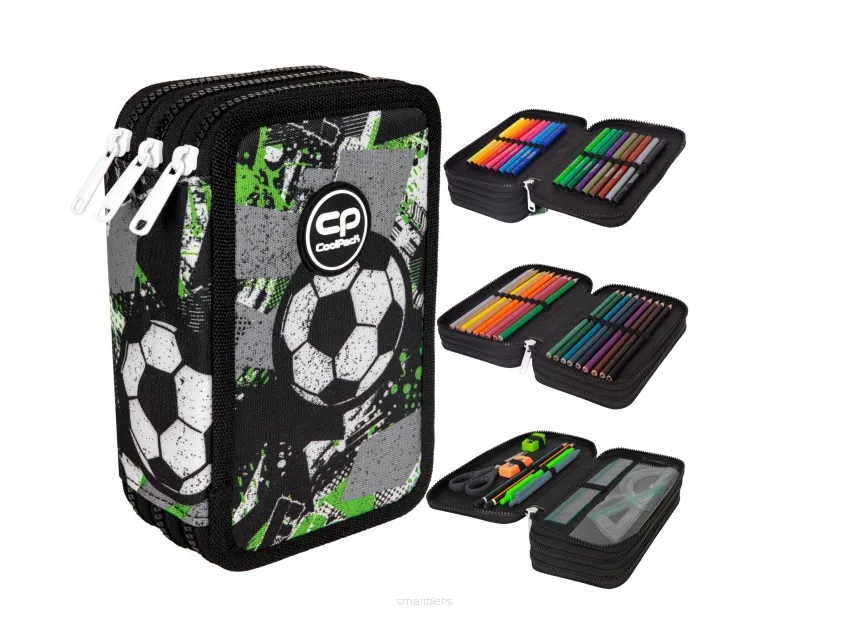 Piórnik Trzyczęściowy z Wyposażeniem CoolPack Jumper 3 Let's Gol smartkleks.pl