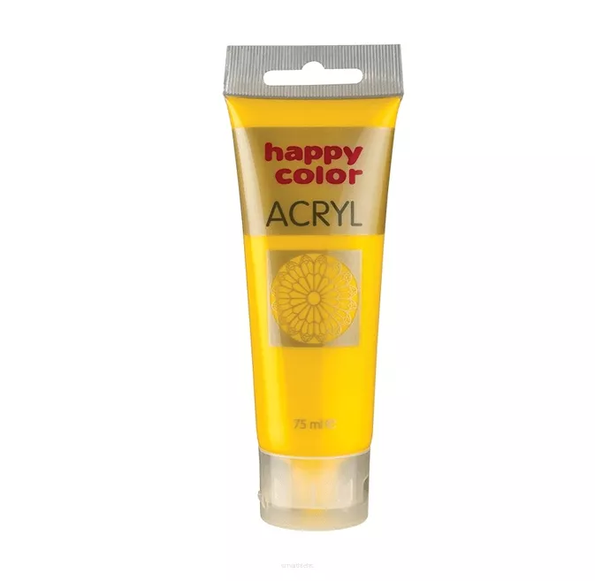 Farba Akrylowa Happy Color 75ml Żółta 1