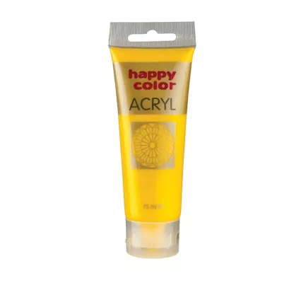 Farba Akrylowa Happy Color 75ml Żółta 1