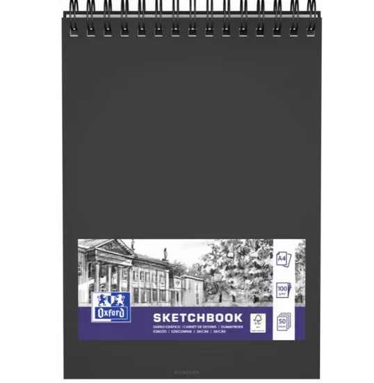 Szkicownik Oxford Sketchbook 100g/m2 A4 Spirala
