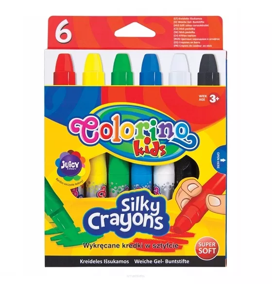 Wykręcane Kredki w Sztyfcie Colorino 6 szt smartkleks.pl