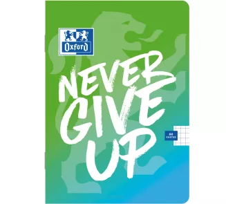 Zeszyt Oxford A4 Never Give Up 60k. Kratka 