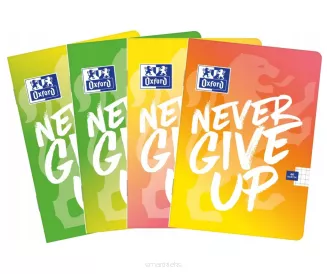 Zeszyt Oxford A4 Never Give Up 60k. Kratka 
