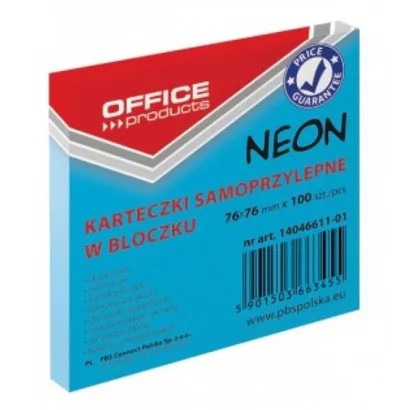 Karteczki samoprzylepne w bloczku Neon