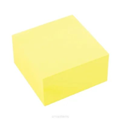 Kostka klejona GlobalNotes 75x75mm żółta